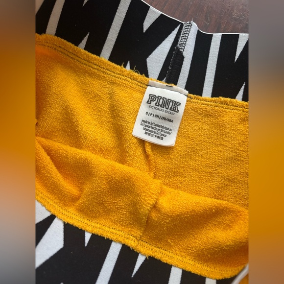PINK Yellow Boyshorts size small - Picture 3 of 3